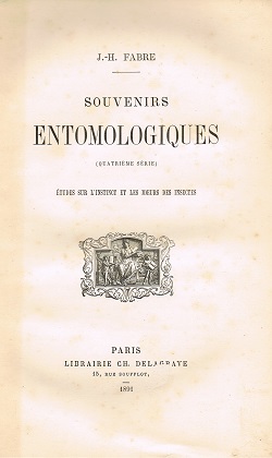 Série IV des Souvenirs entomologiques